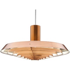 Cuivre Poul Henningsen:: Louis Poulsen Langelinie Plate Lamp:: 1958
