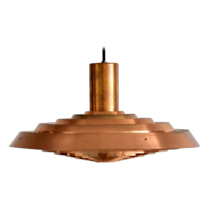 Copper Poul Henningsen PH Tallerken Pendant Lamp by Louis Poulsen Denmark