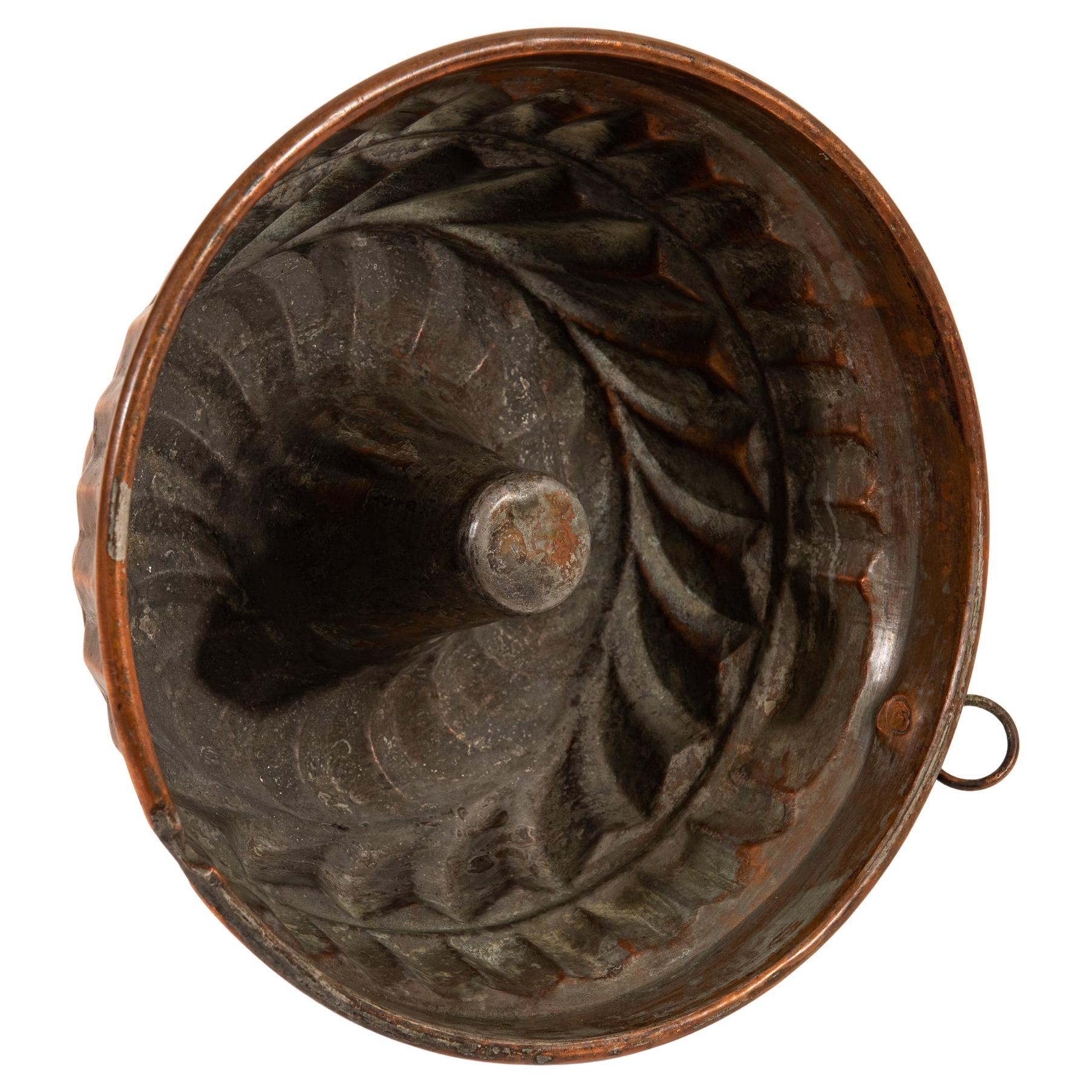Hand-Carved Copper Pudding For Sale