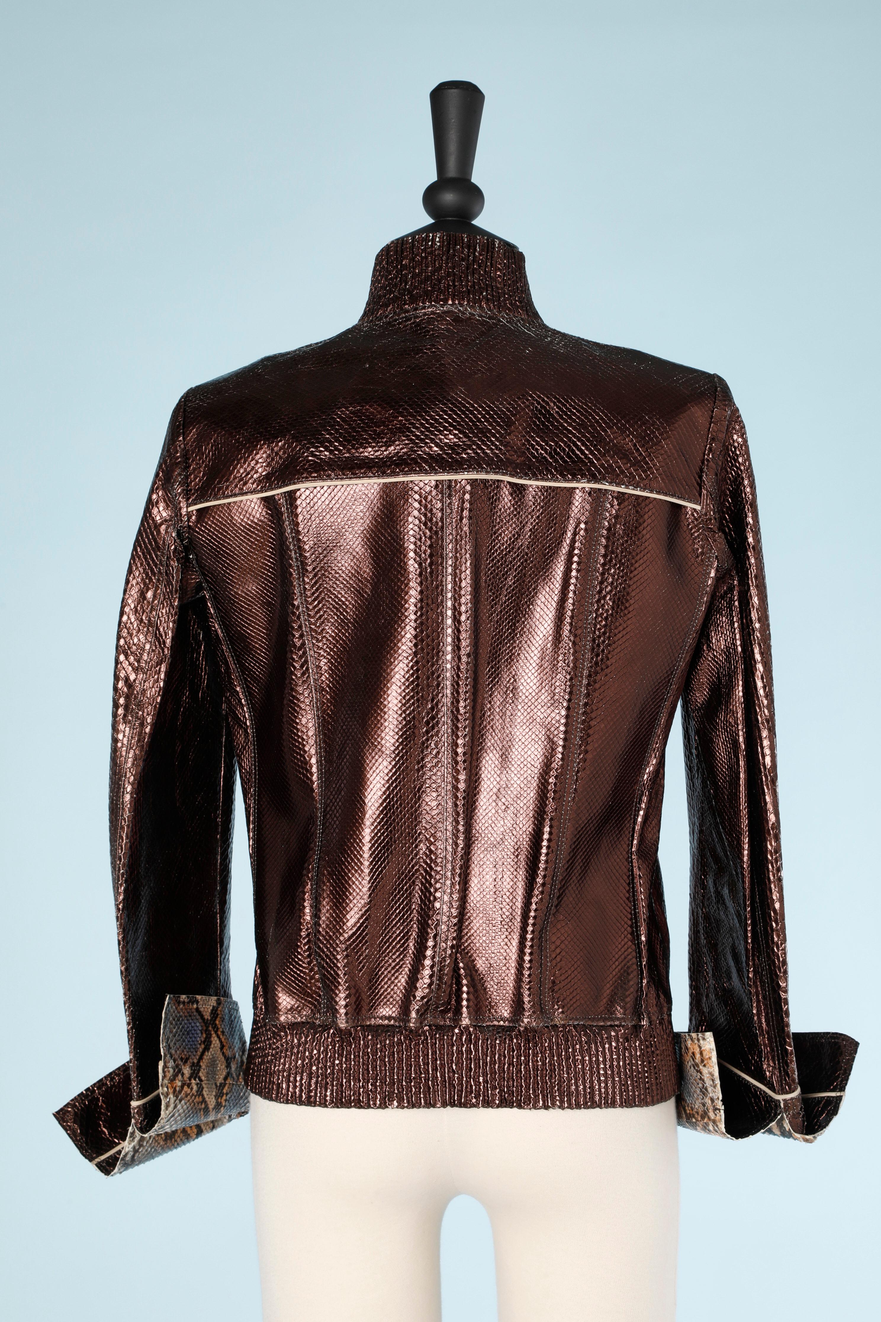 Women's Copper python jacket Shiro