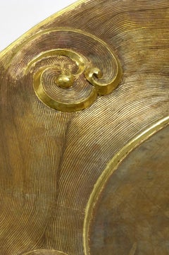 Copper Repousse Plate 22” Dia Handcrafted in India By Stephanie Odegard