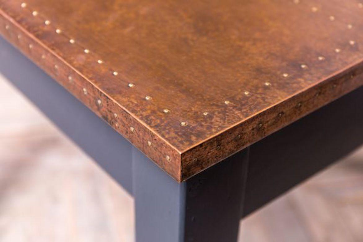 Copper Restaurant Table, Small Restaurant Table, 20th Century For Sale 5