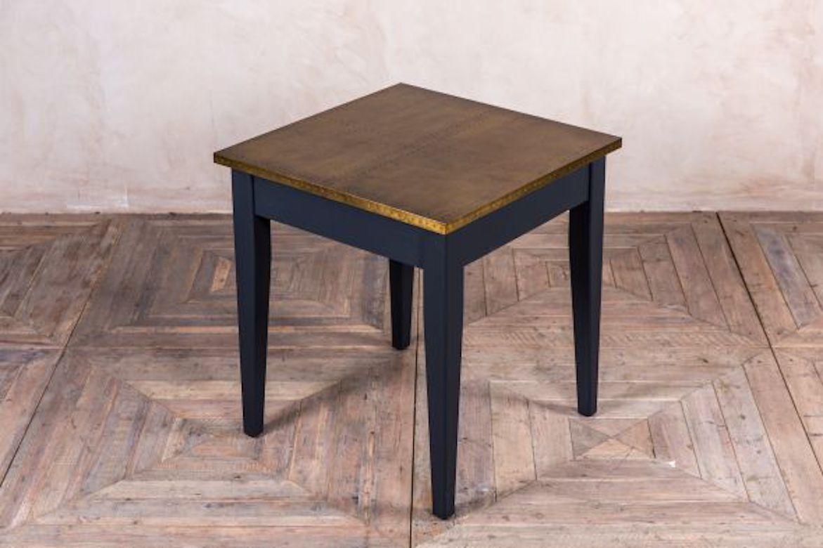 Wood Copper Restaurant Table, Small Restaurant Table, 20th Century For Sale