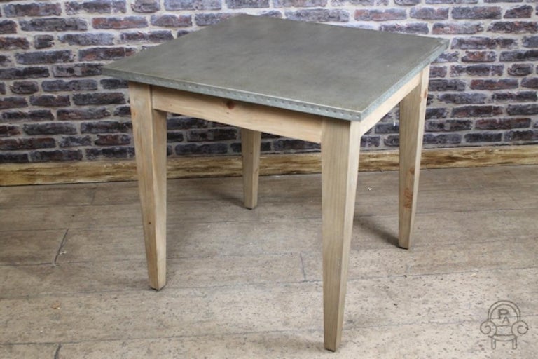 Copper Restaurant Table, Small Restaurant Table, 20th Century For Sale at 1stDibs