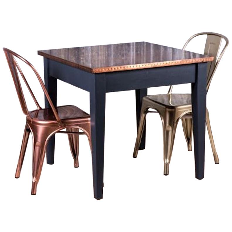 Copper Restaurant Table, Small Restaurant Table, 20th Century For Sale