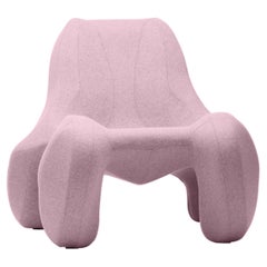 Copper Rose Club chair Club 112 in felt wool finish, Colour 617 Divina Melange 3