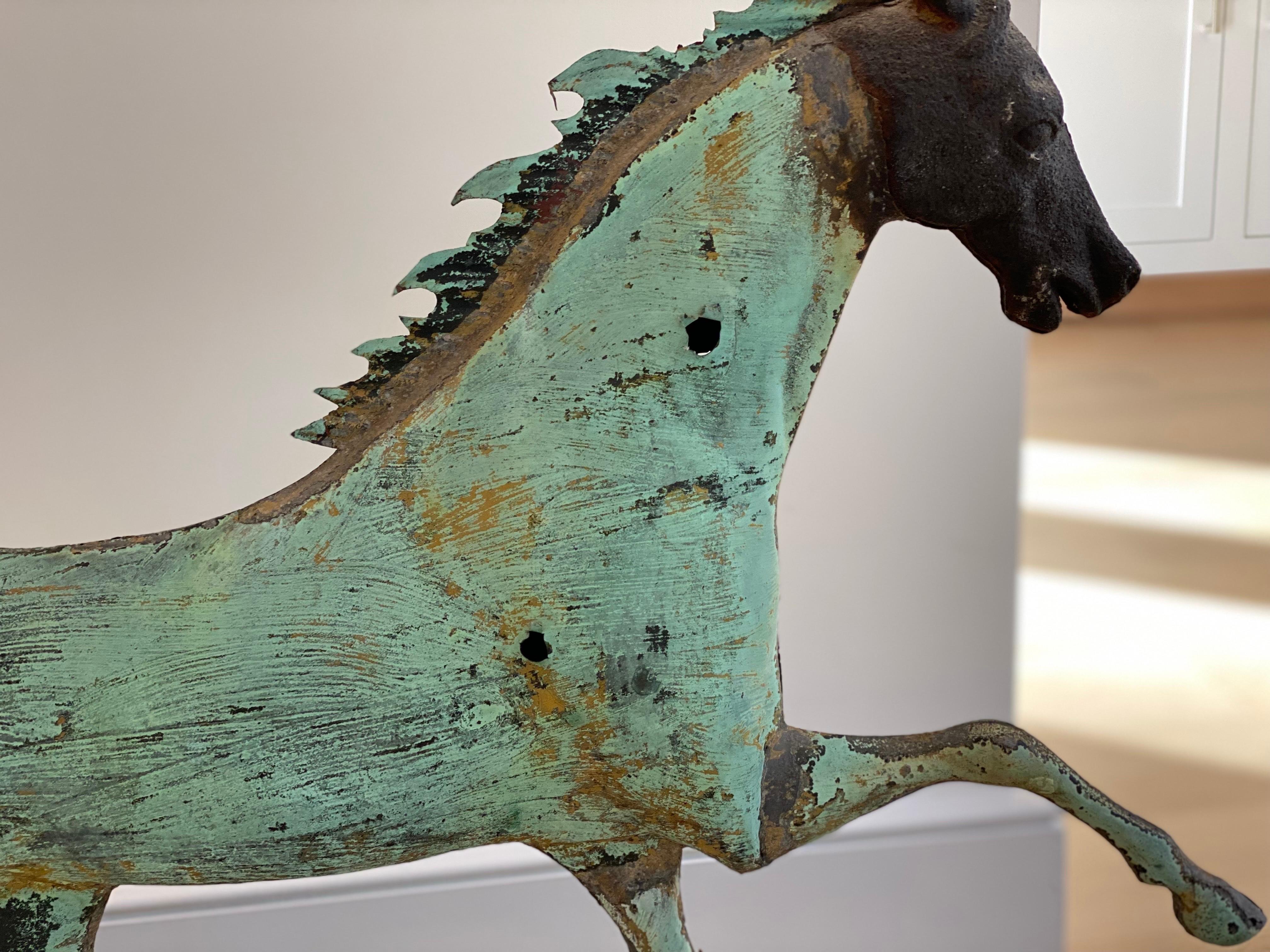 Copper Running Horse Weathervane, New England For Sale 5