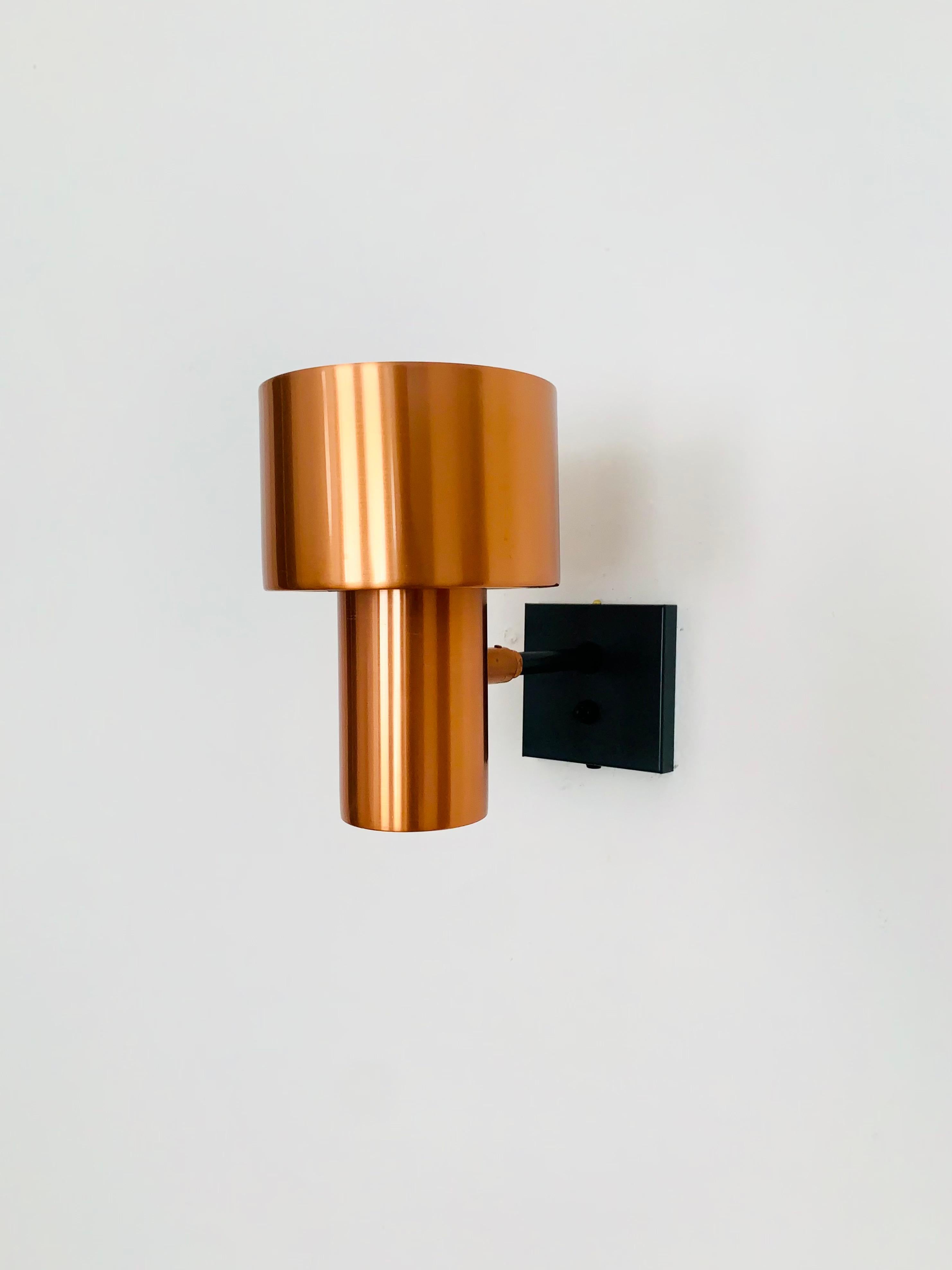 Copper Sconce by Jo Hammerborg for Fog and Morup In Good Condition For Sale In München, DE