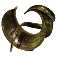 Copper Sculpture by Elie Hirsch, "Spiral", 2008