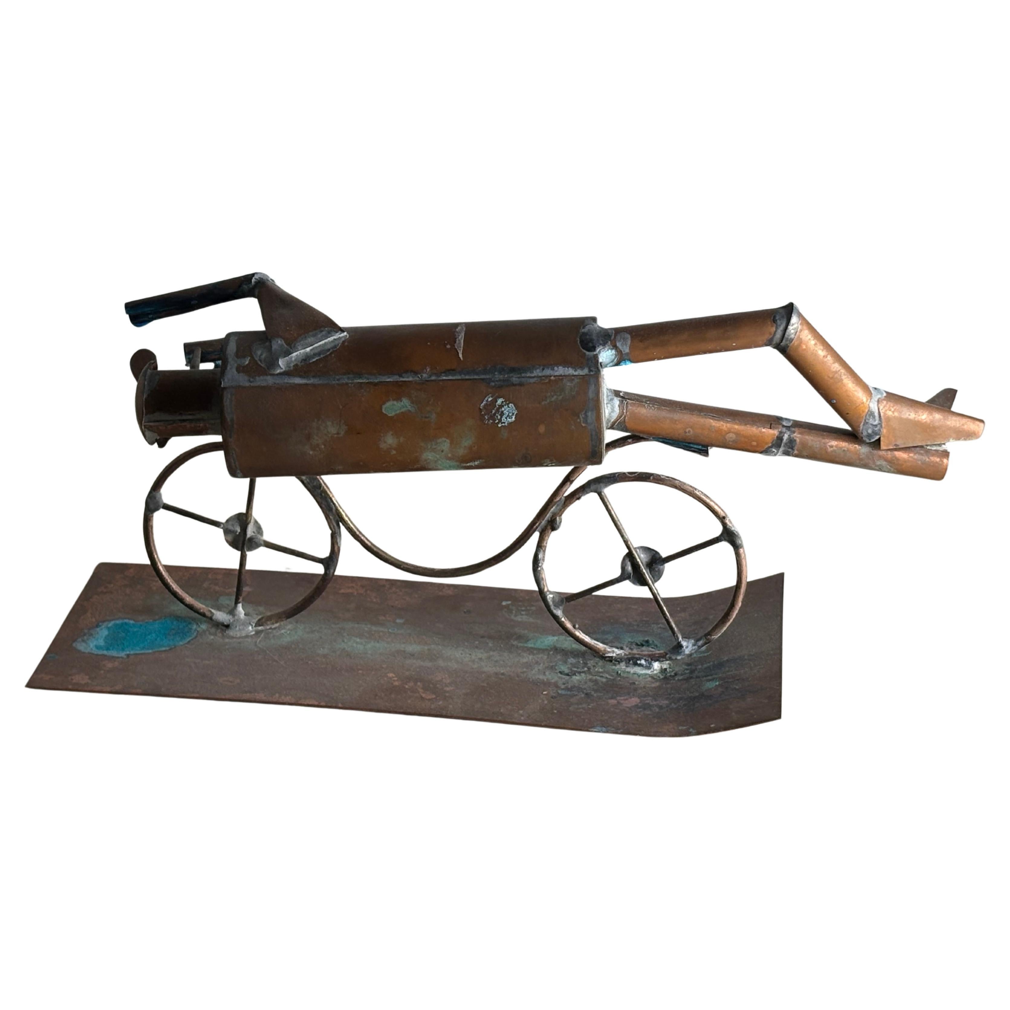 Copper Sculpture by Riccardo Dalisi For Sale