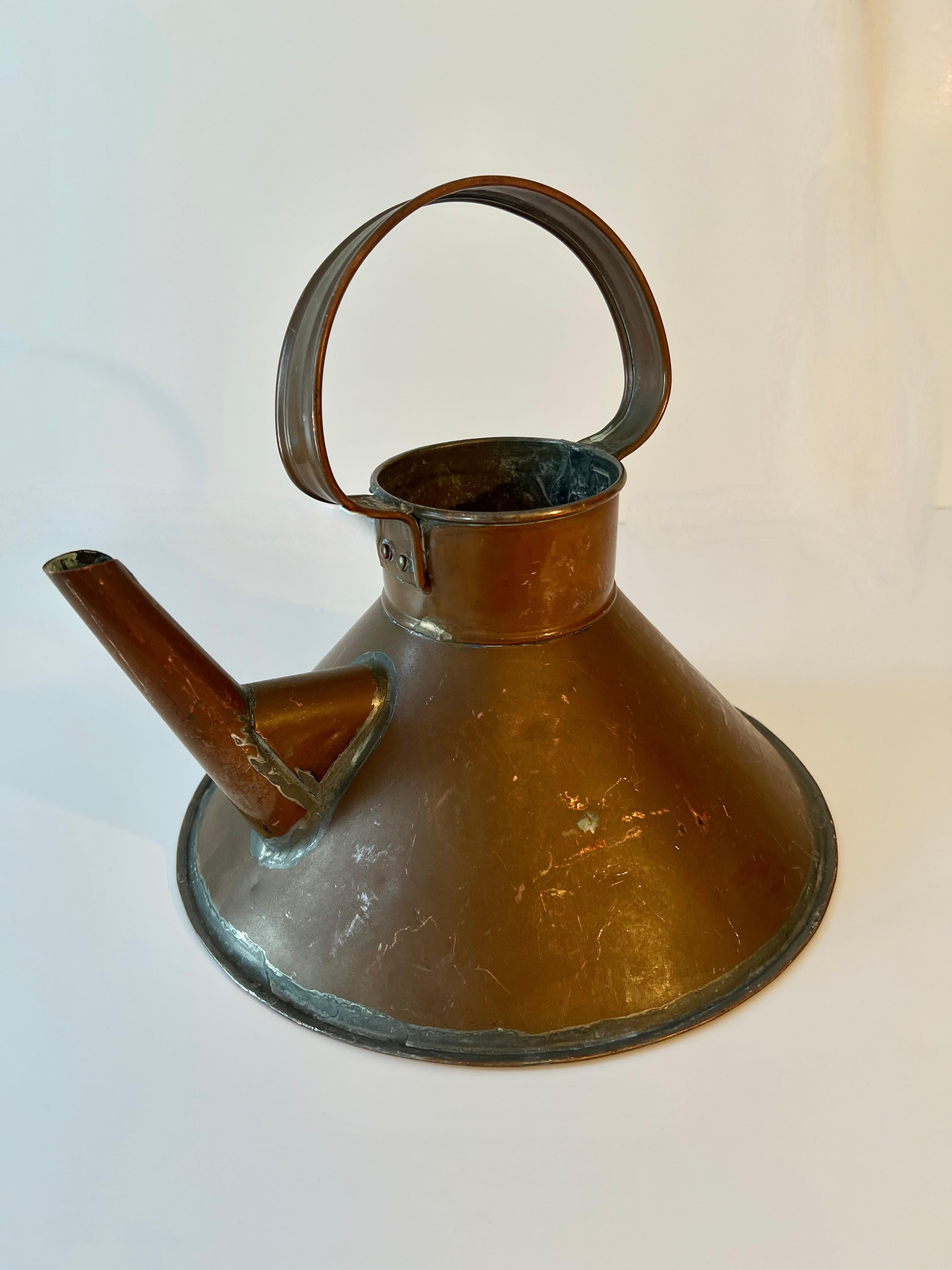 20th Century Copper Ships Kettle or Watering Can For Sale