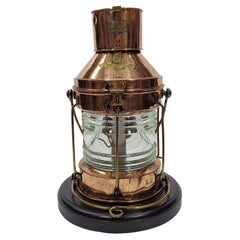 Antique Copper Ships Lantern by English Maker