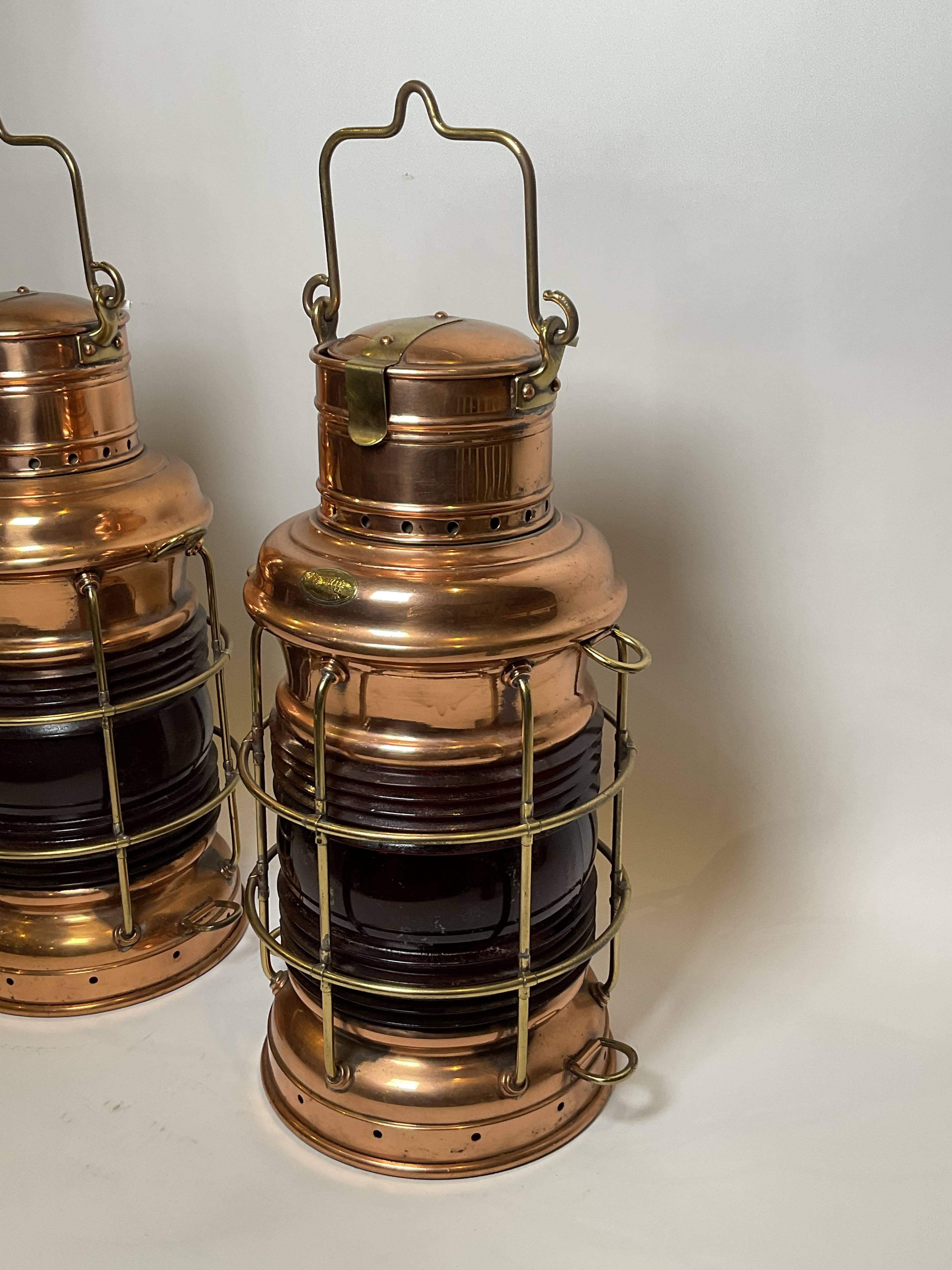 Copper Ships Lanterns By Perko For Sale 2