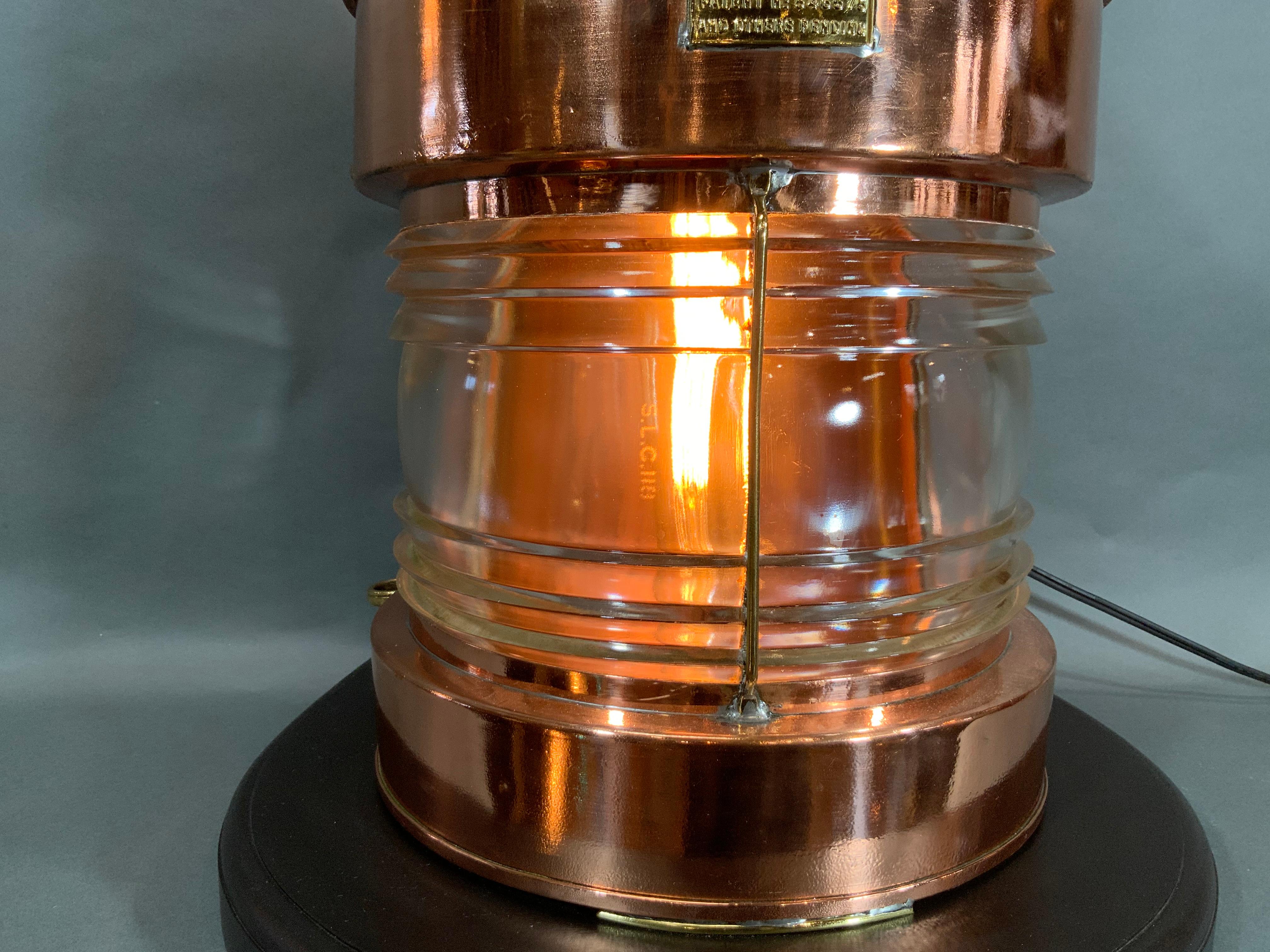 Copper Ship's Masthead Lantern by Meteorite 