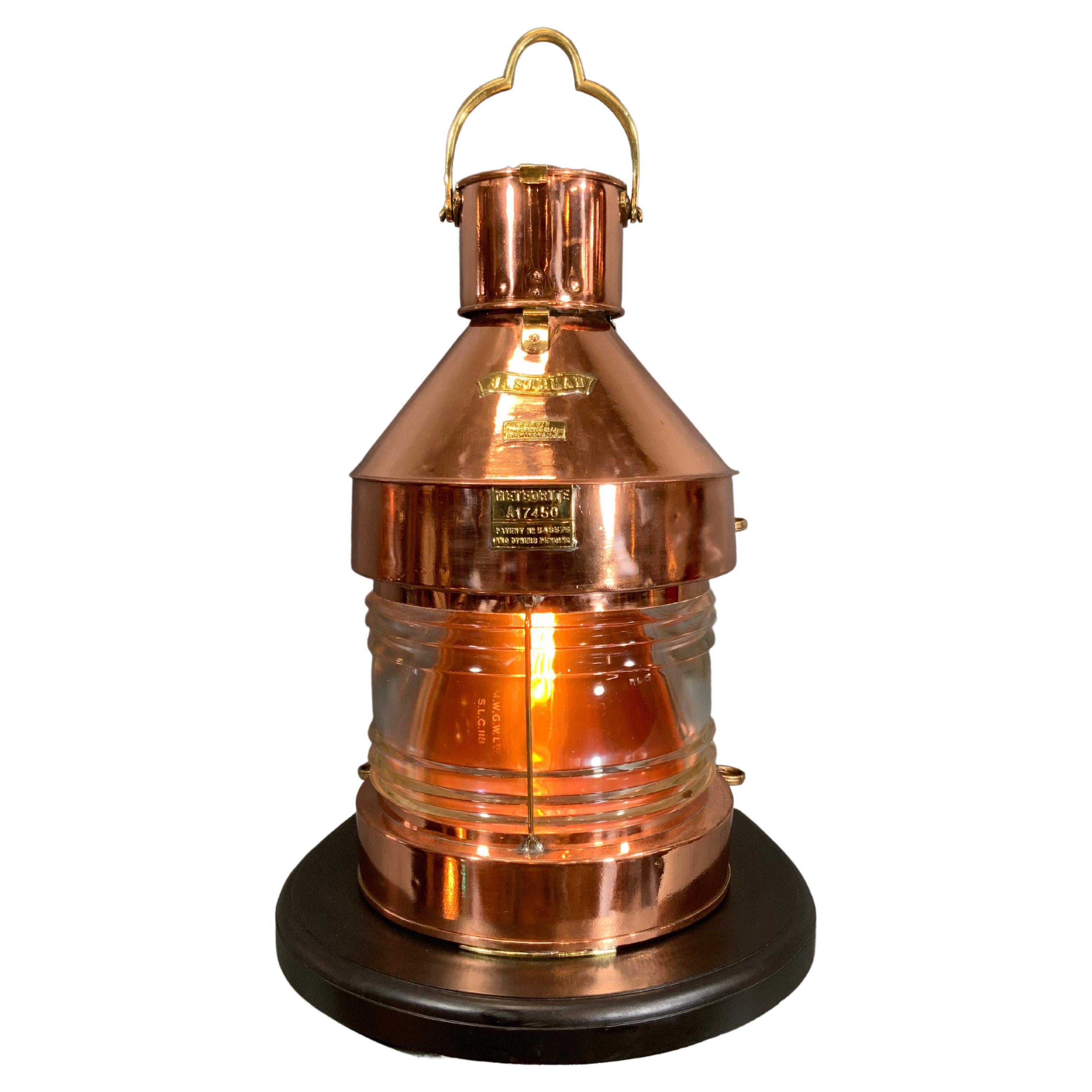 Copper Ship's Masthead Lantern by Meteorite "A17450"