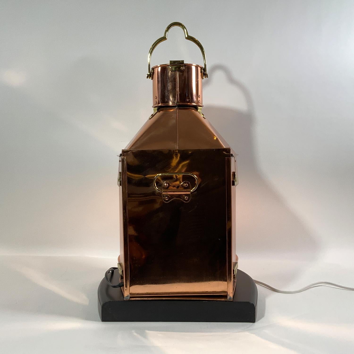 Copper Ships Masthead Lantern By Meteorite Of England For Sale 2