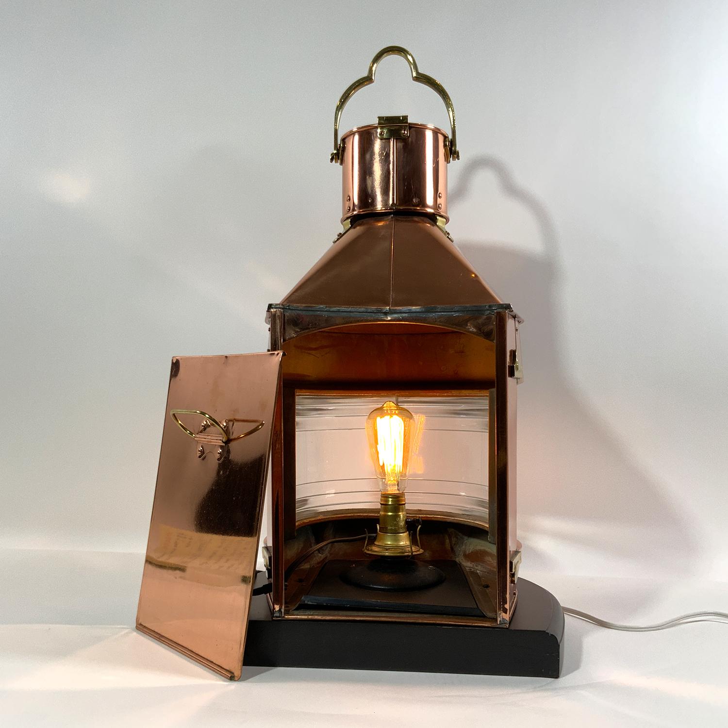 Copper Ships Masthead Lantern By Meteorite Of England For Sale 3