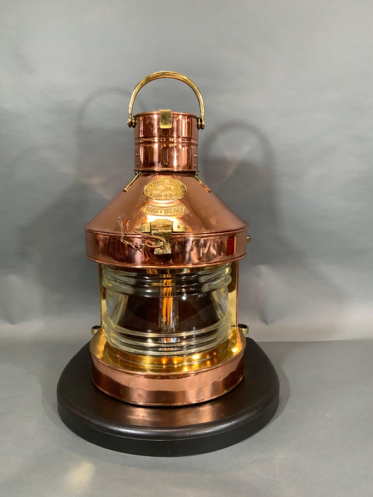 Copper Ship's Masthead Lantern by Tung Woo For Sale at 1stDibs