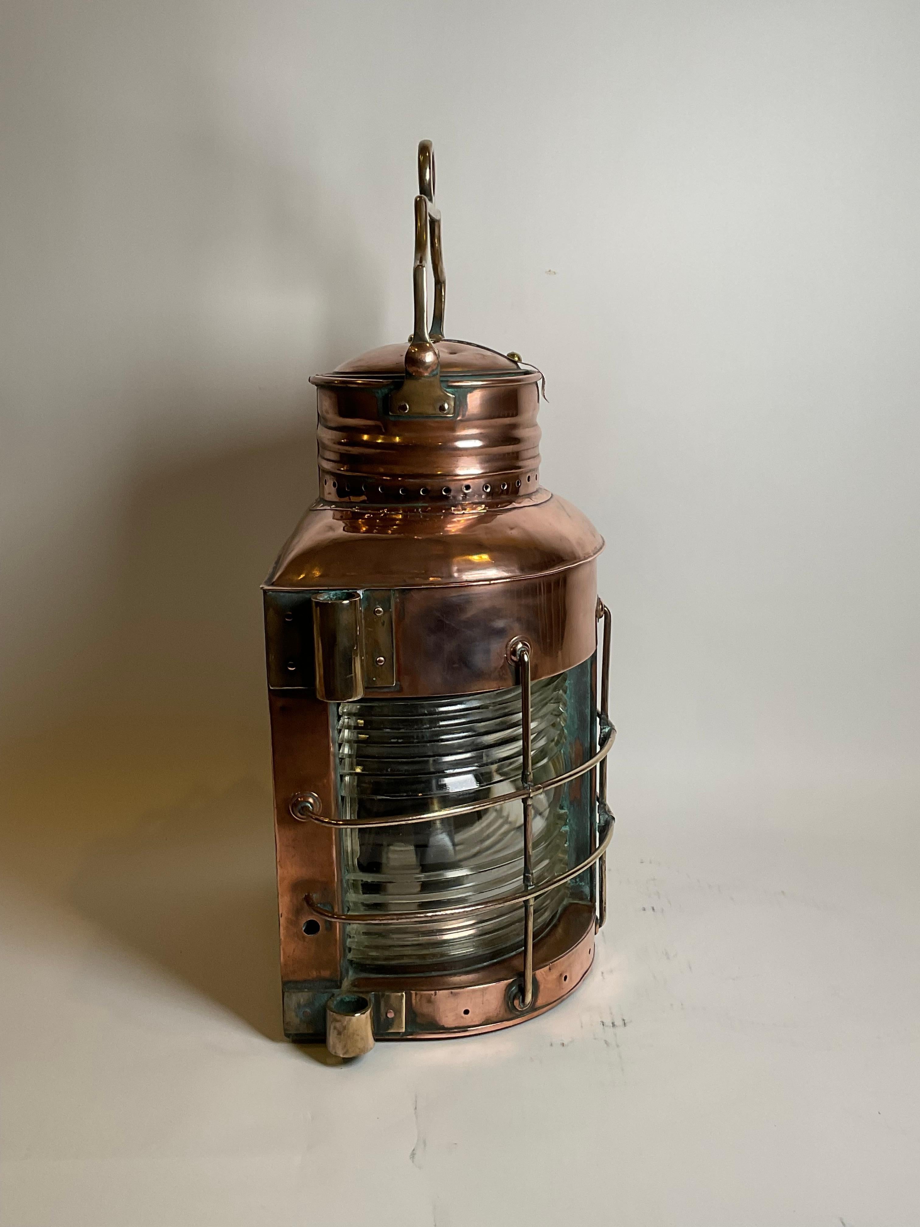Copper Ships Masthead Lantern For Sale 5
