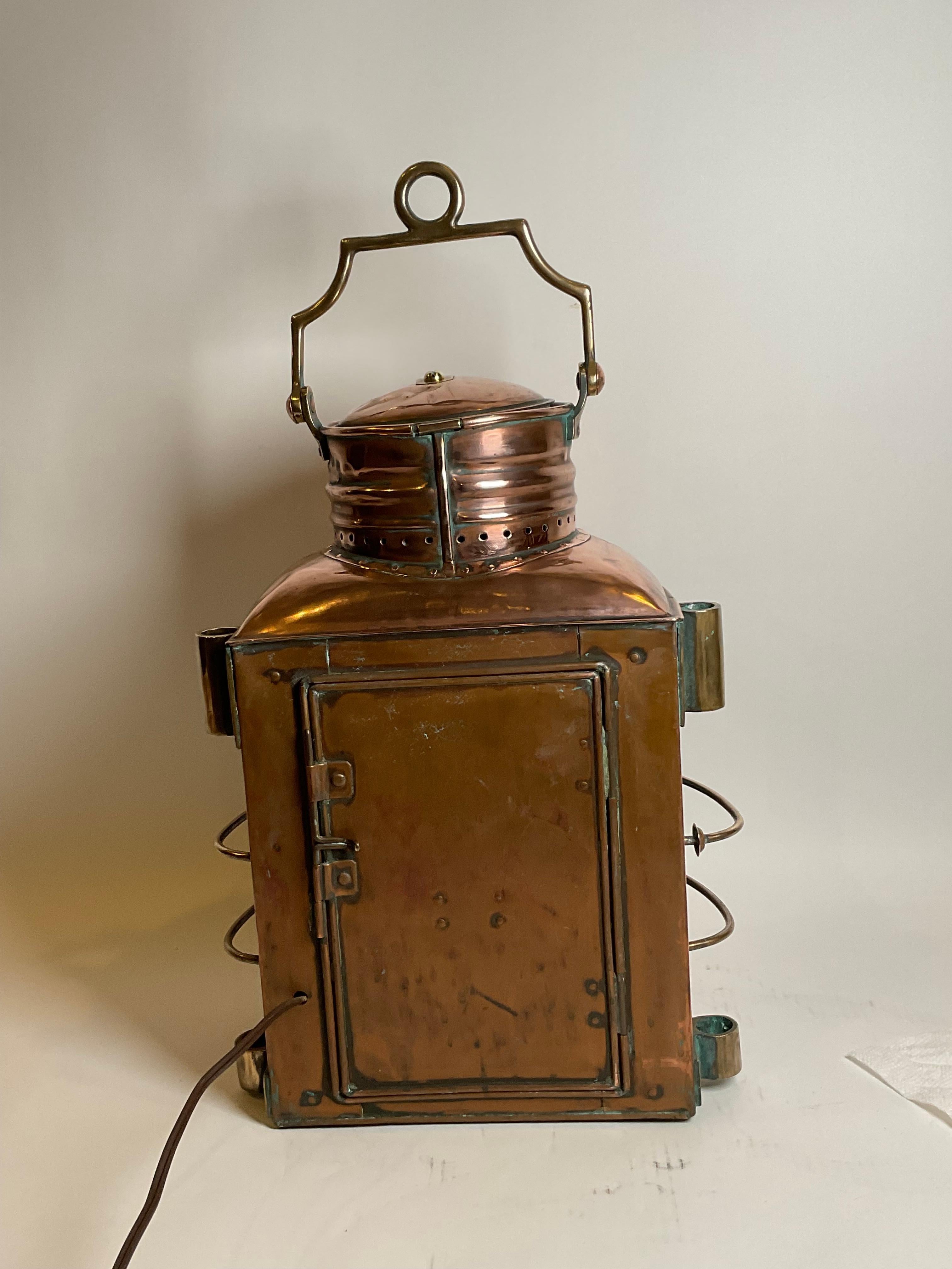 Copper Ships Masthead Lantern For Sale 4