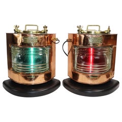 Copper Ships Port and Starboard Lanterns