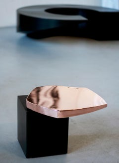 Table d'appoint en cuivre de Pol Quadens