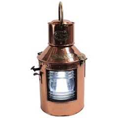 Retro Copper Signal Lantern by Davey of London