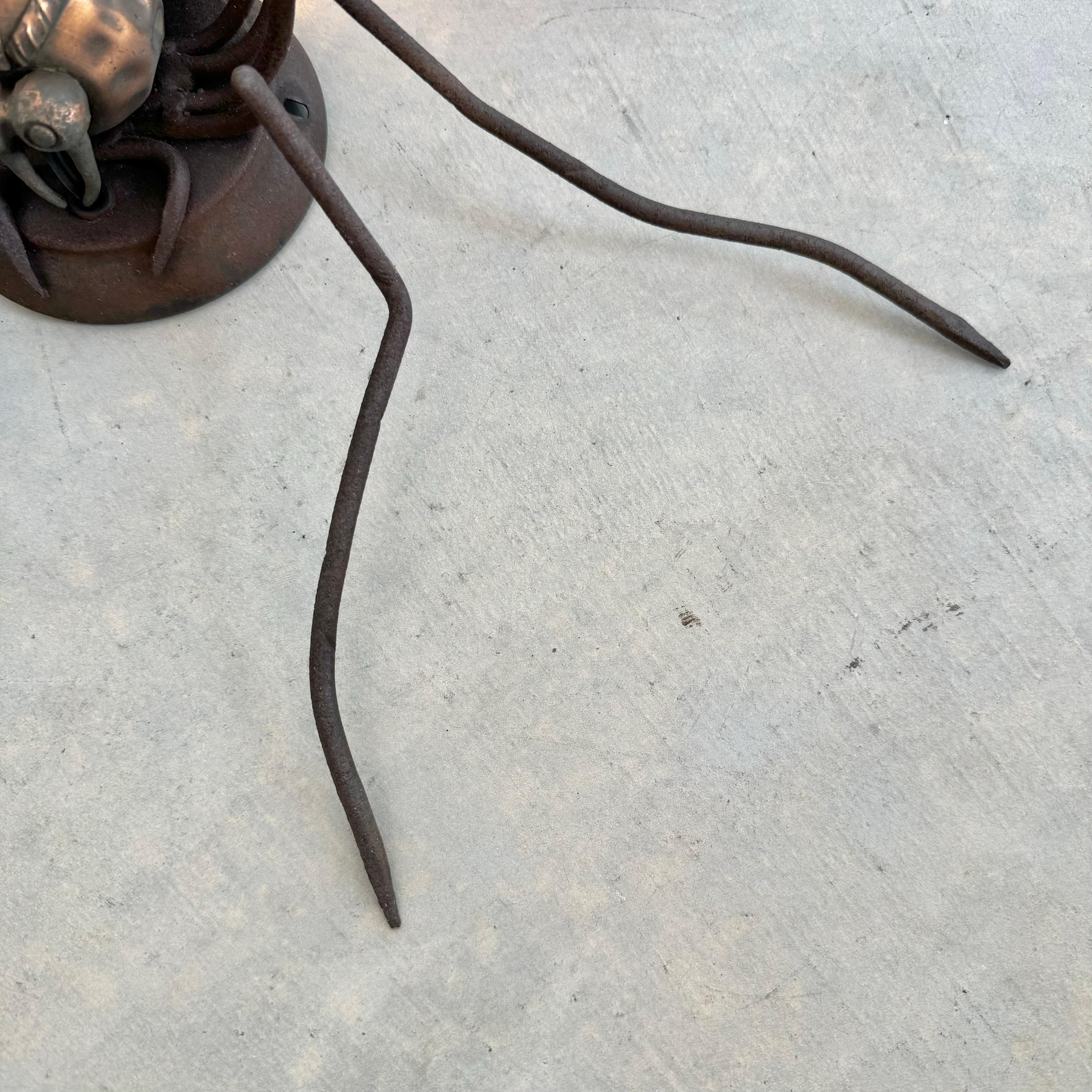 Lámpara araña de cobre, años 60 Italia en venta 9