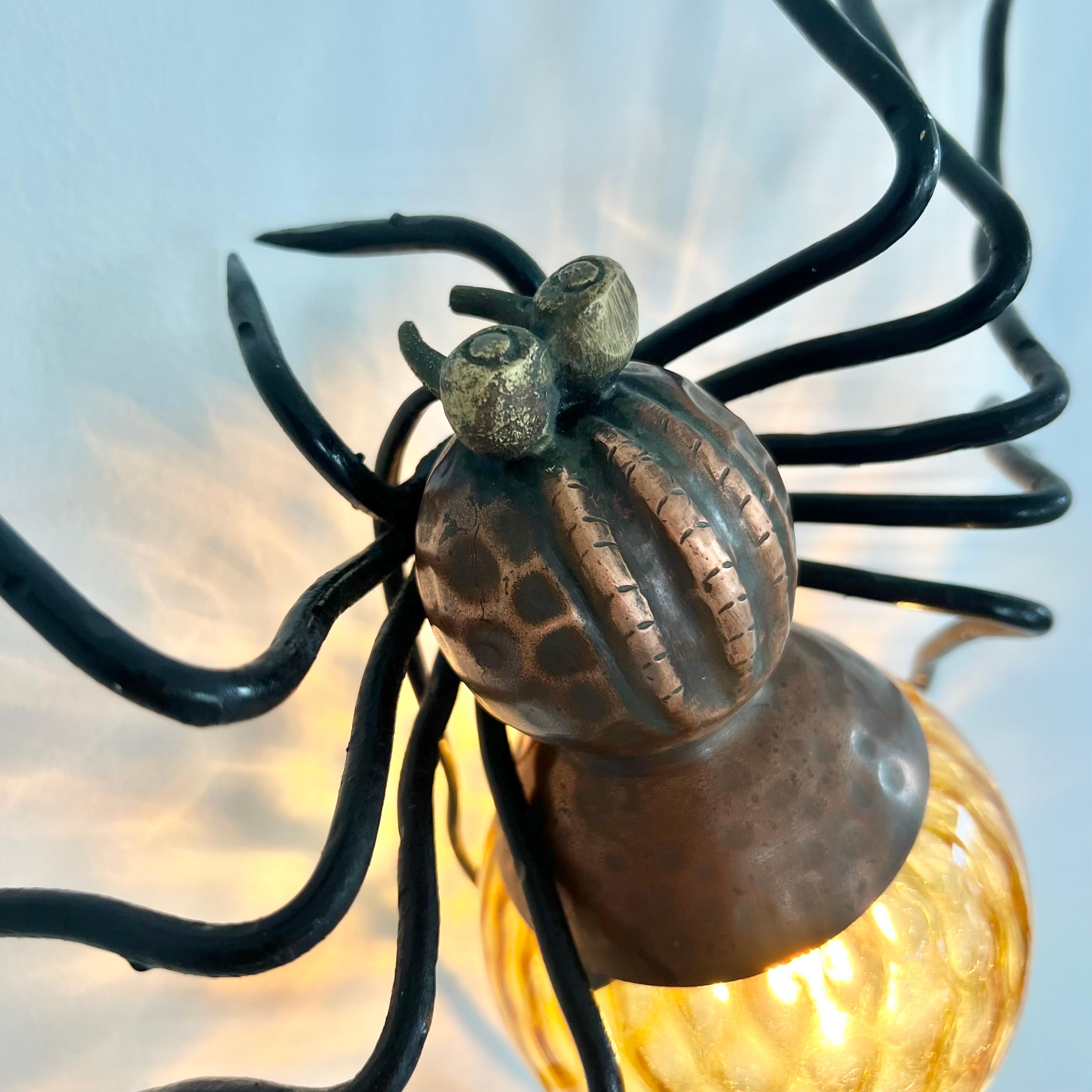 Copper Spider Sconce, 1960s Italy For Sale 2