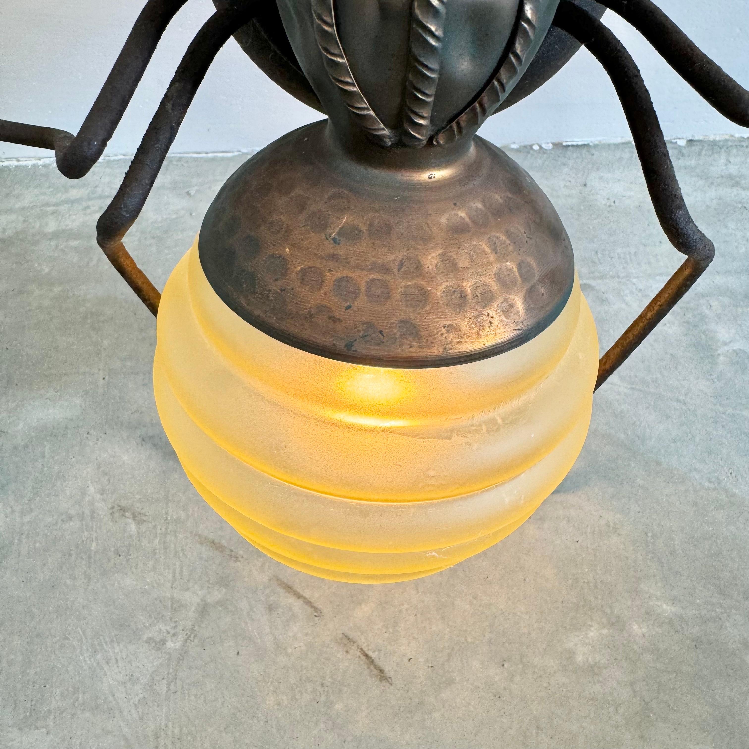 Lámpara araña de cobre, años 60 Italia en venta 2