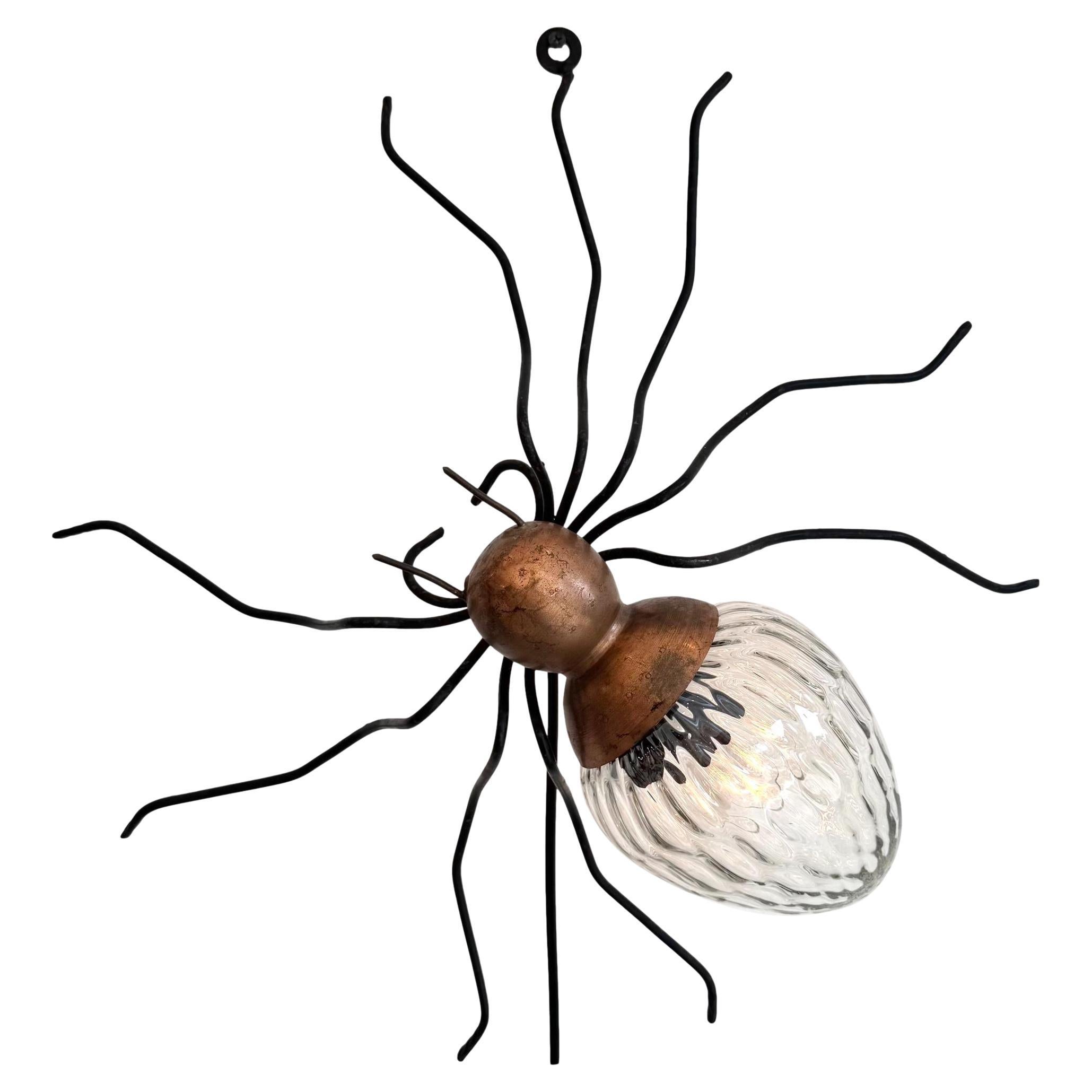 Copper Spider Sconce, 1960s Italy