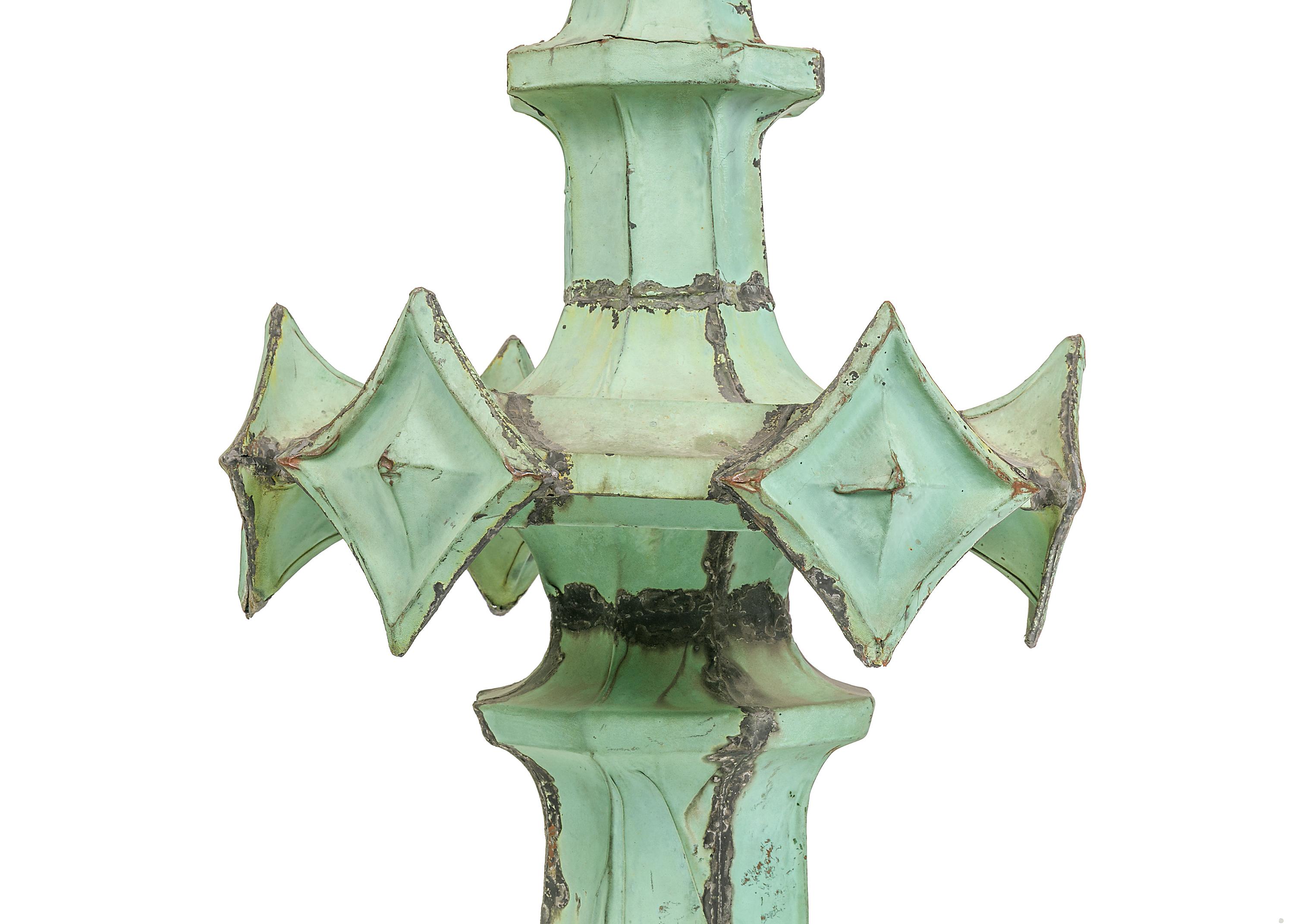 Gothic Revival Copper Spire from the Woolworth Building by Architect Cass Gilbert, USA 1913