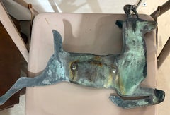 Copper Stag Sculpture Signed & Dated Cushing & Company