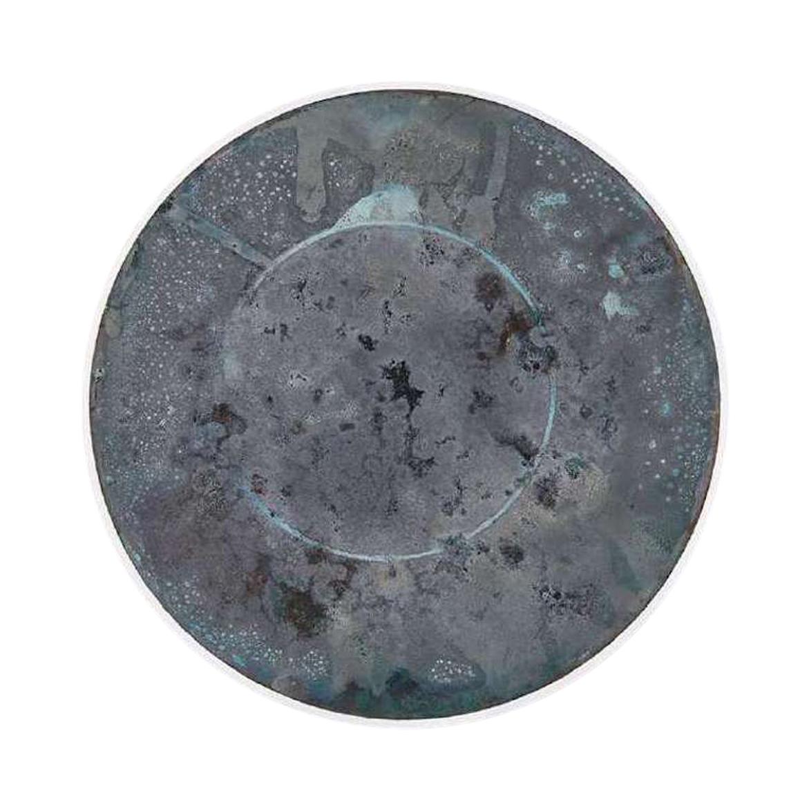 Copper & Stainless Steel Decor/ Plate, 'Star Dust 3.0 #4' by Daishi Luo