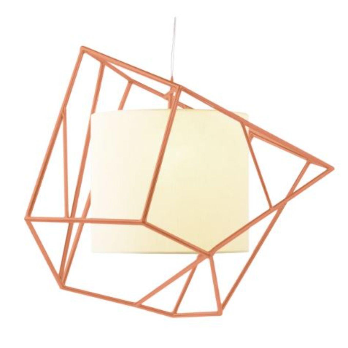 Contemporary Copper Star I Suspension Lamp by Dooq For Sale