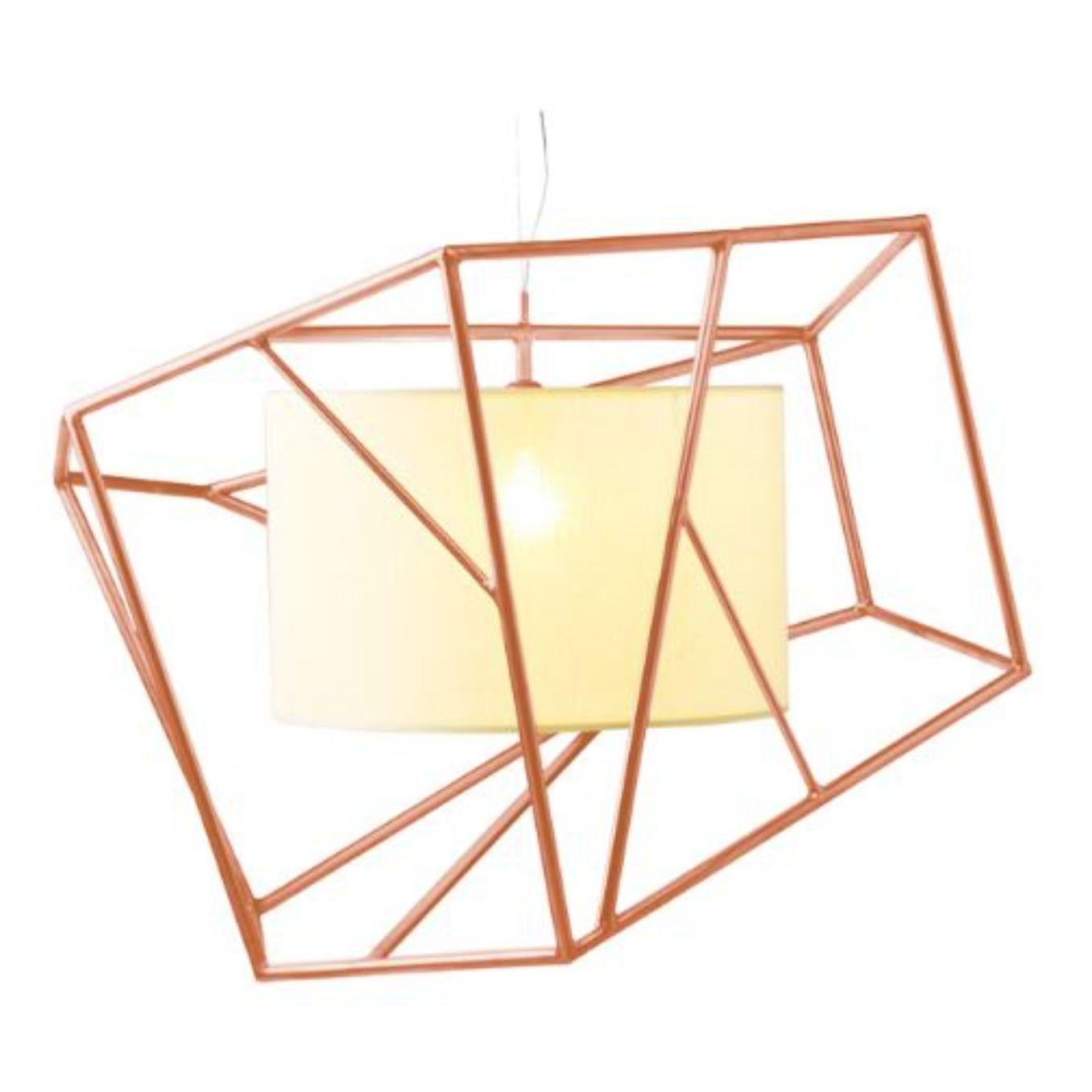Contemporary Copper Star Suspension Lamp by Dooq For Sale