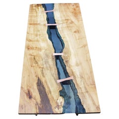 Table de rivière d'État en cuivre