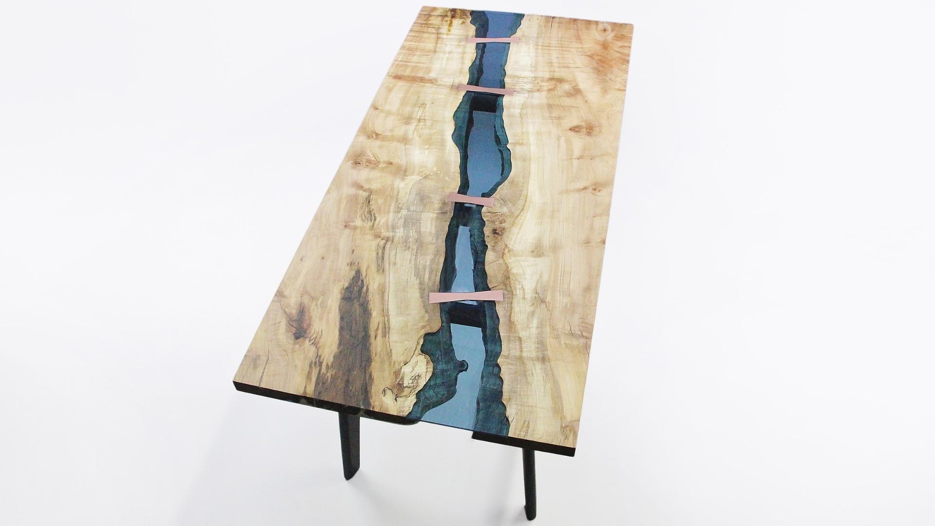 copper resin table