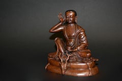 Copper Statue Milarepa Tibetan Poet Music Saint