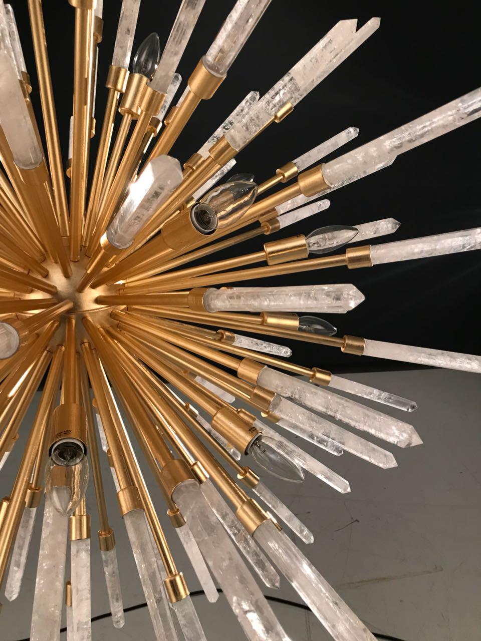 Modern Copper Stella White Quartz Pendant Lamp