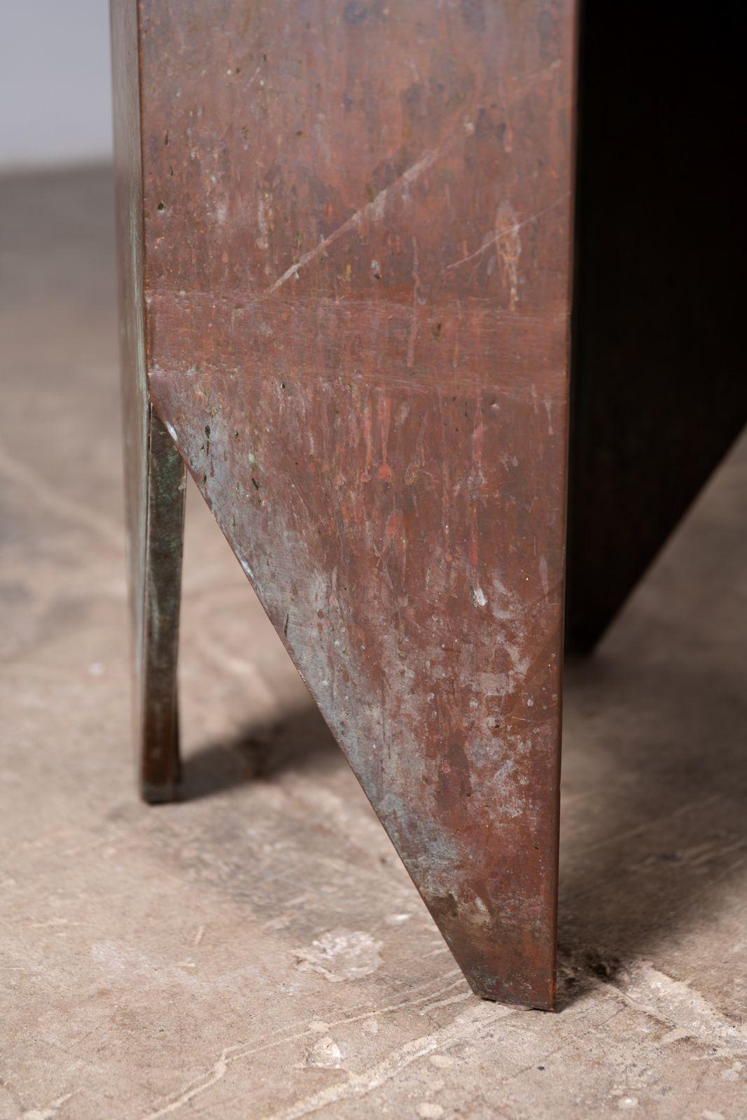 Copper Table by Frank Lloyd Wright, 1956 For Sale 9
