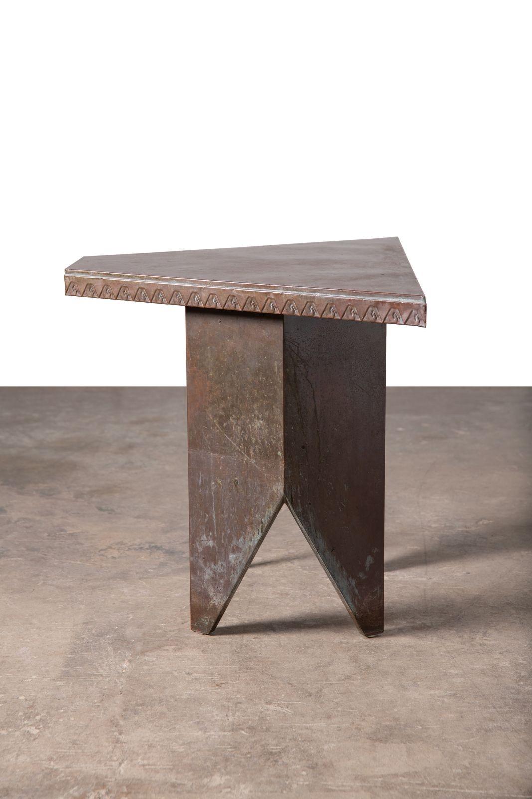 Copper Table by Frank Lloyd Wright, 1956 For Sale 1
