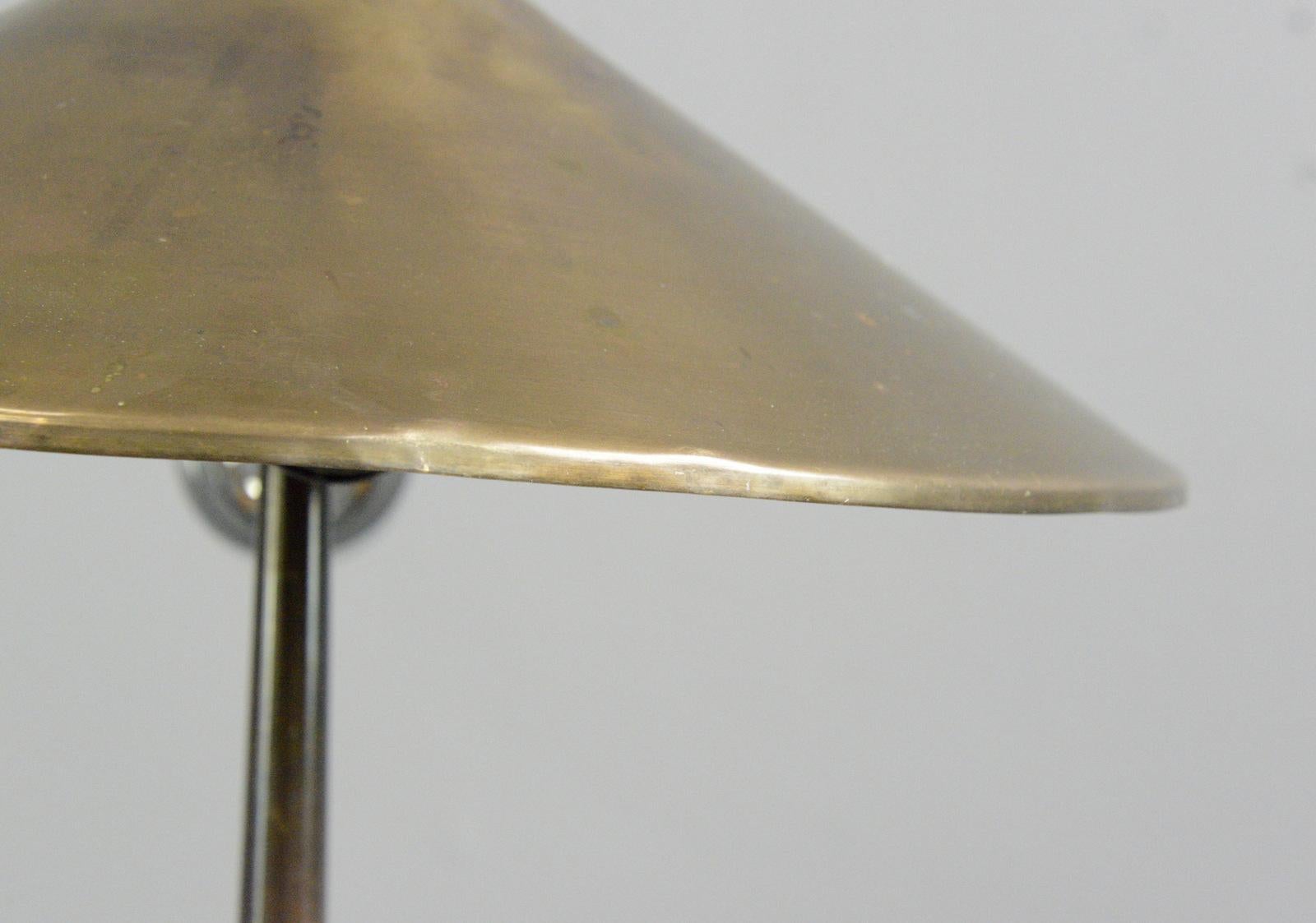 Art Deco Copper Table Lamp by Fog & Morup, Circa 1930s