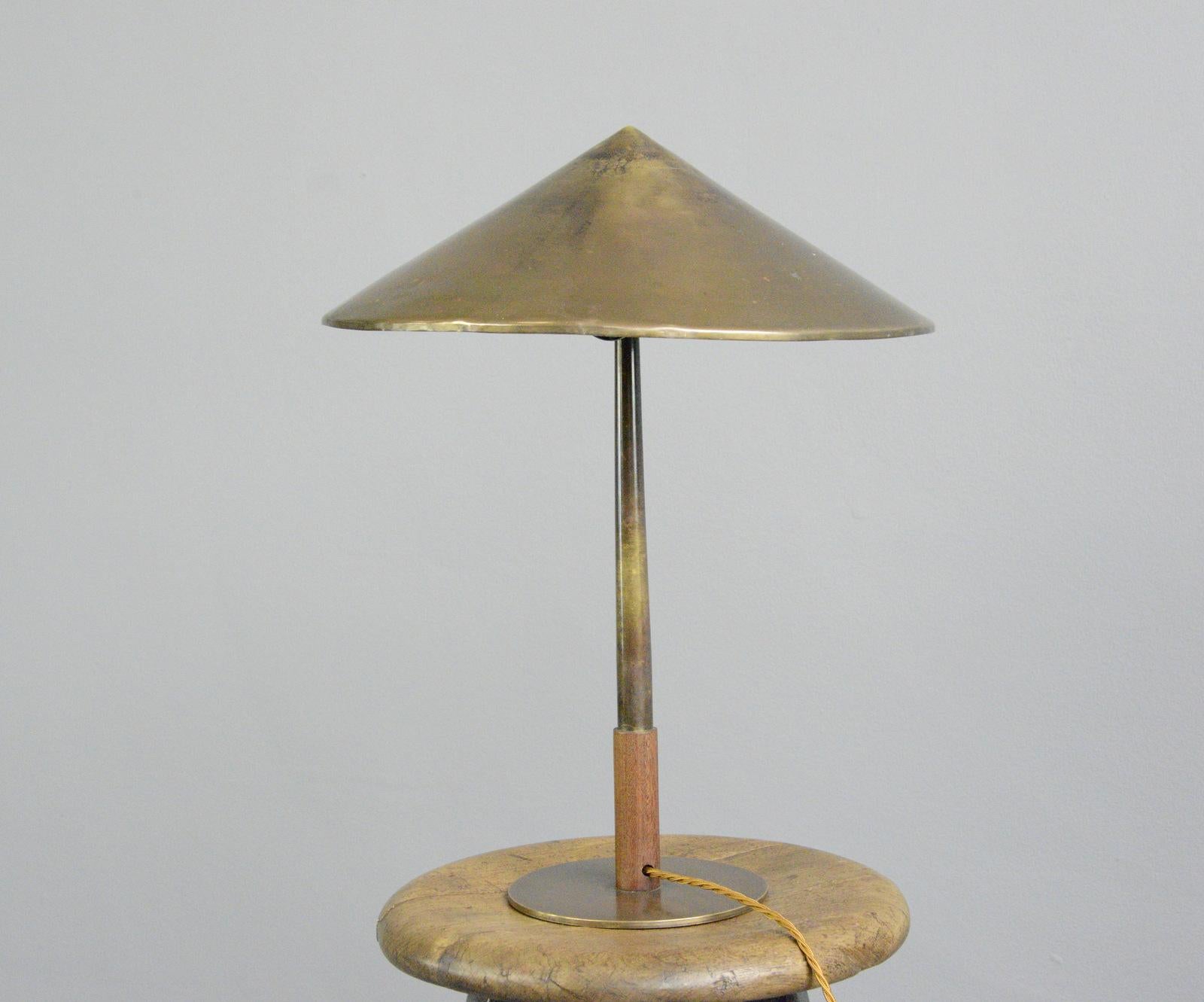 Copper Table Lamp by Fog & Morup, Circa 1930s 2