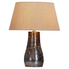 Lampe de table en cuivre pour Svensk Metallkonst AB, Suède Début du 20e siècle