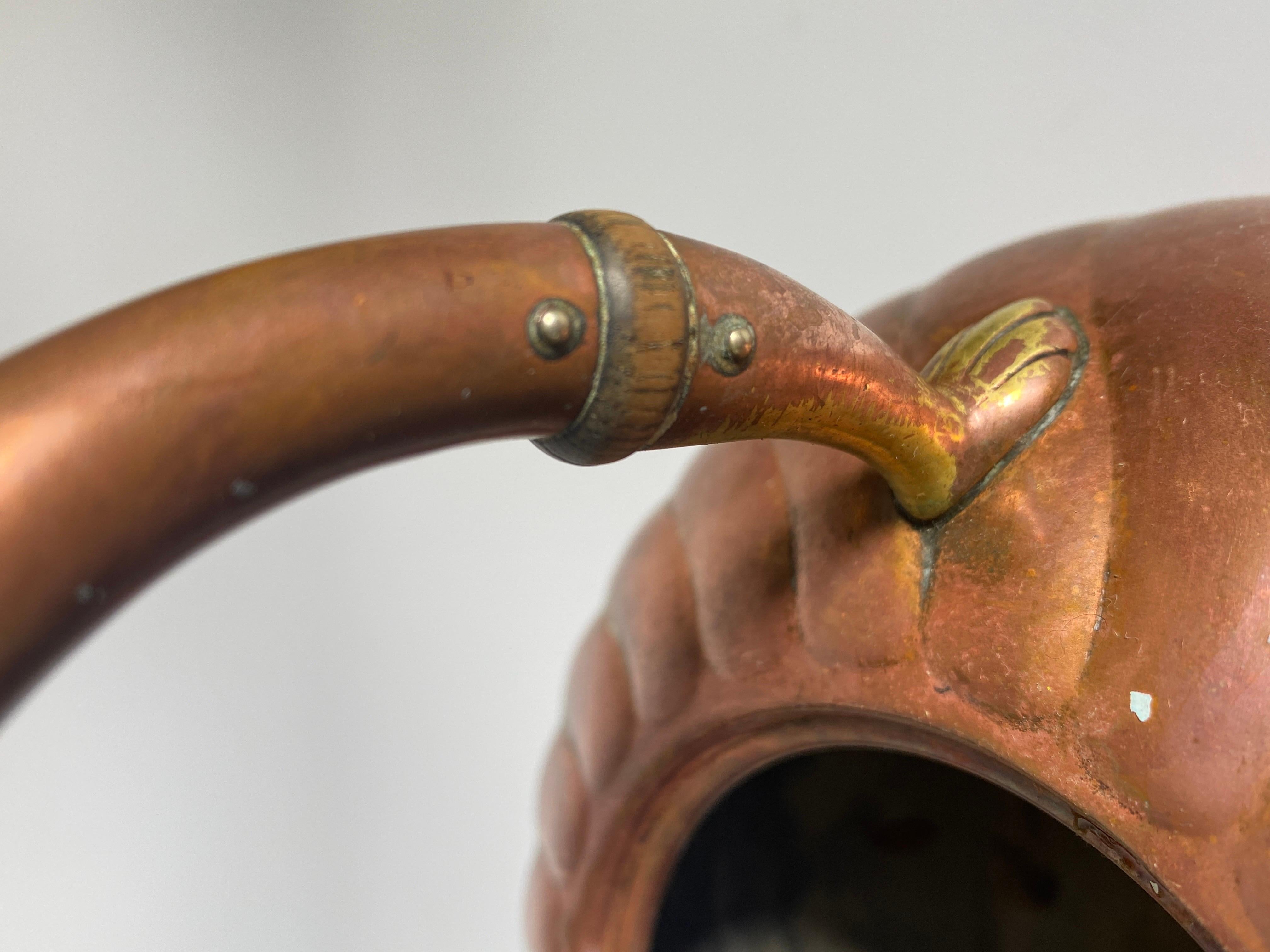 Bauhaus Copper TeaPot, Austria, circa 1900 For Sale