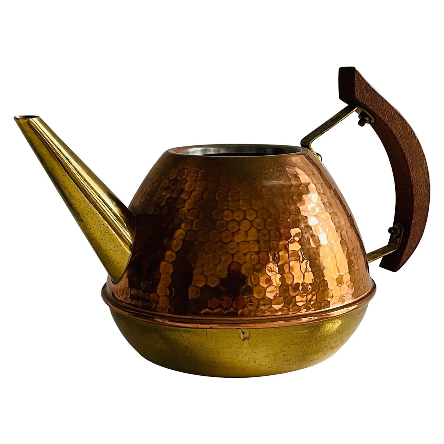 Copper Teak Watering Can, Denmark, 1960s For Sale