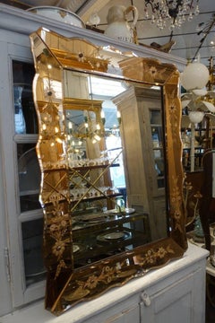 Copper Toned Venetian Mirror