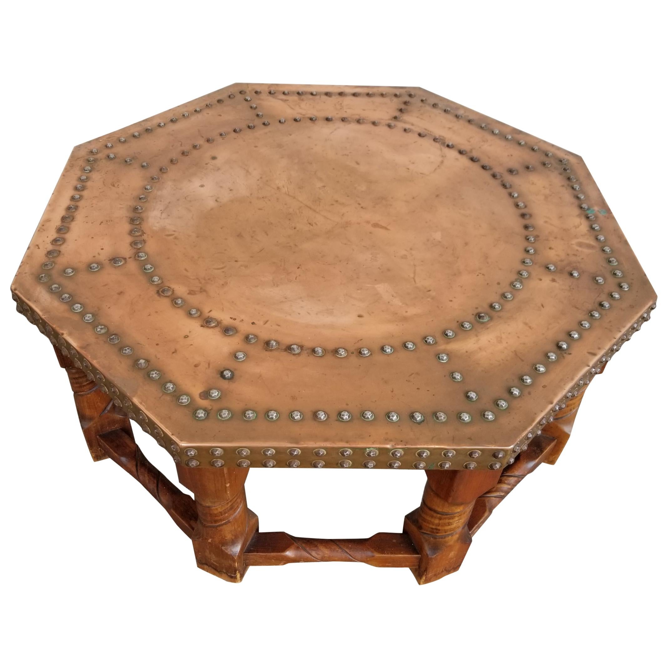 Copper Top Octagonal Coffee Table by Lane Furniture