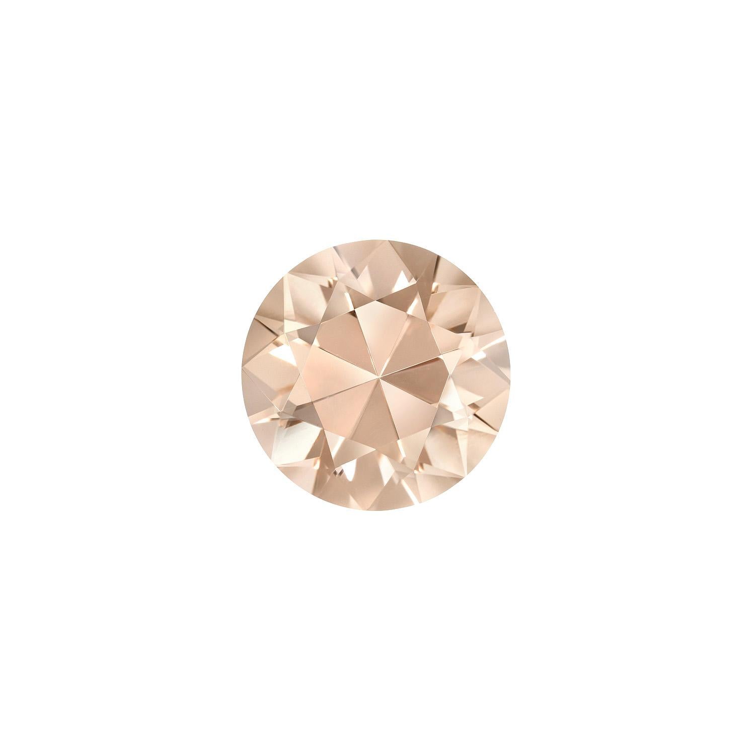 Contemporary Copper Tourmaline Ring Gem 3.15 Carat Round Unset Loose Gemstone